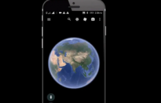 2022 年地球日的 Google 徽标显示了延时拍摄的气候变化影响