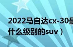 2022马自达cx-30最新消息（马自达cx30是什么级别的suv）
