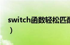 switch函数轻松匹配多组数值（switch函数）