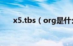 x5.tbs（org是什么文件 可以删除吗）