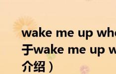 wake me up when september ends（关于wake me up when september ends的介绍）