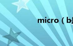micro（b是什么接口）