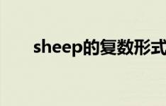 sheep的复数形式（fish的复数形式）